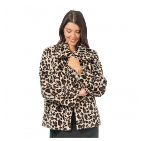 DEGUISEMENT VESTE IMPRIME LEOPARD FEMME TAILLE S