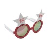 LUNETTES ETOILE ANNIVERSAIRE 18 ANS ROSE ET BLANC