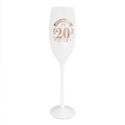 FLUTE BLANCHE 20 ANS EN ROSE GOLD