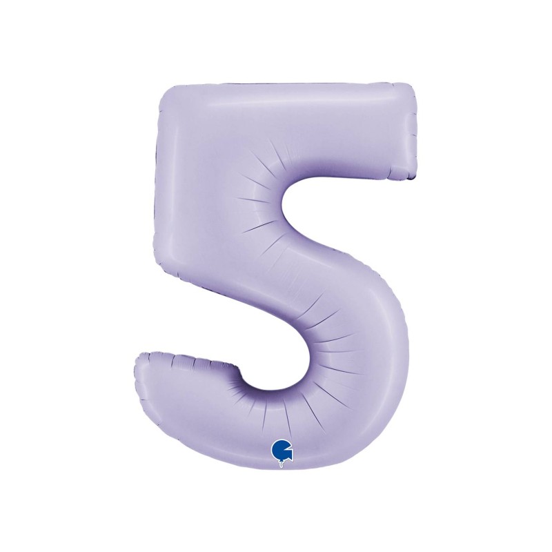 BALLON METALLIQUE CHIFFRE 5 102CM LILAS BALLON METALLIQUE CHIFFRE 5 102CM LILAS