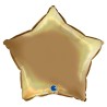 BALLON METALLIQUE ETOILE 46 CM RAINBOW HOLOGRAPHIC PLATINIUM CHAMPAGNE