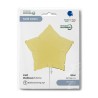 BALLON METALLIQUE ETOILE 46 CM MATTE YELLOW OU JAUNE SATIN