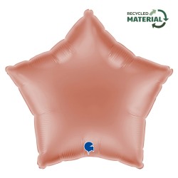 BALLON METALLIQUE ETOILE 46 CM ROSE GOLD