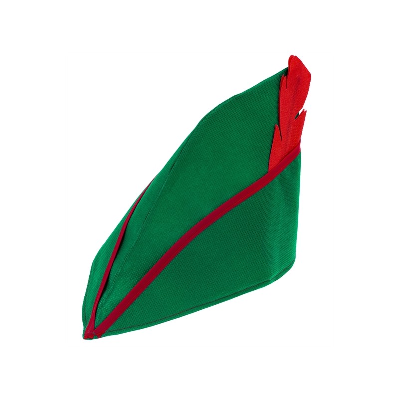 CHAPEAU ROBIN DES BOIS VERT ET ROUGE CHAPEAU ROBIN DES BOIS VERT ET ROUGE
