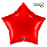 BALLON METALLIQUE ETOILE 46 CM RED OU ROUGE