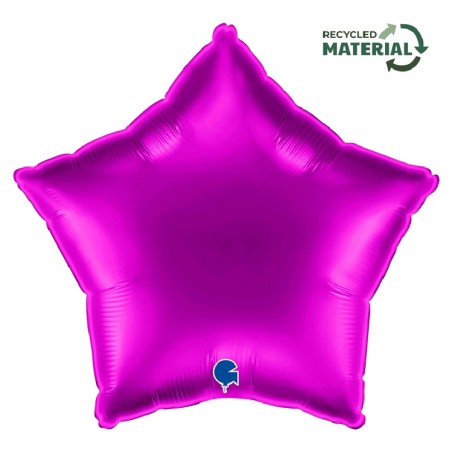 BALLON METALLIQUE ETOILE 46 CM PURPLE OU VIOLET