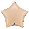 BALLON METALLIQUE ETOILE 46 CM SATIN  NUDE