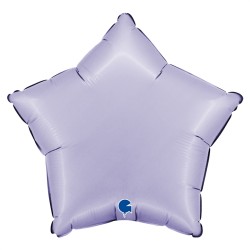 BALLON METALLIQUE ETOILE 46 CM SATIN LILAC OU LILAS