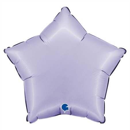 BALLON METALLIQUE ETOILE 46 CM SATIN LILAC OU LILAS