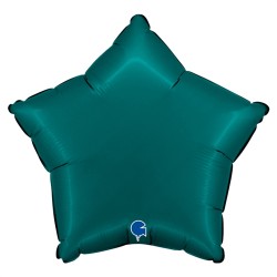BALLON METALLIQUE ETOILE 46 CM SATIN EMERALD GREEN OU VERT EMERAUDE