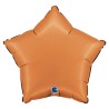 BALLON METALLIQUE ETOILE 46 CM SATIN CARAMEL