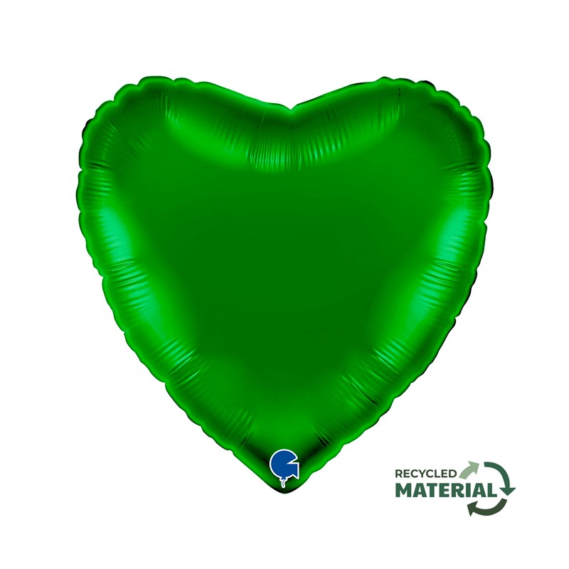 BALLON METALLIQUE COEUR 46 CM GREEN OU VERT BALLON METALLIQUE COEUR 46 CM GREEN OU VERT