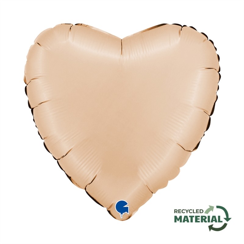 BALLON METALLIQUE COEUR 46 CM SATIN NUDE BALLON METALLIQUE COEUR 46 CM SATIN NUDE