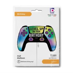 BALLON METALLIQUE MANETTE DE JEU OU CONSOLE 76 CM 