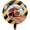 BALLON METALLIQUE ROND CONSTRUCTION ET ENGINS DE CHANTIER 46 CM 