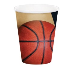 8 GOBELETS BASKET-BALL 250 ML 