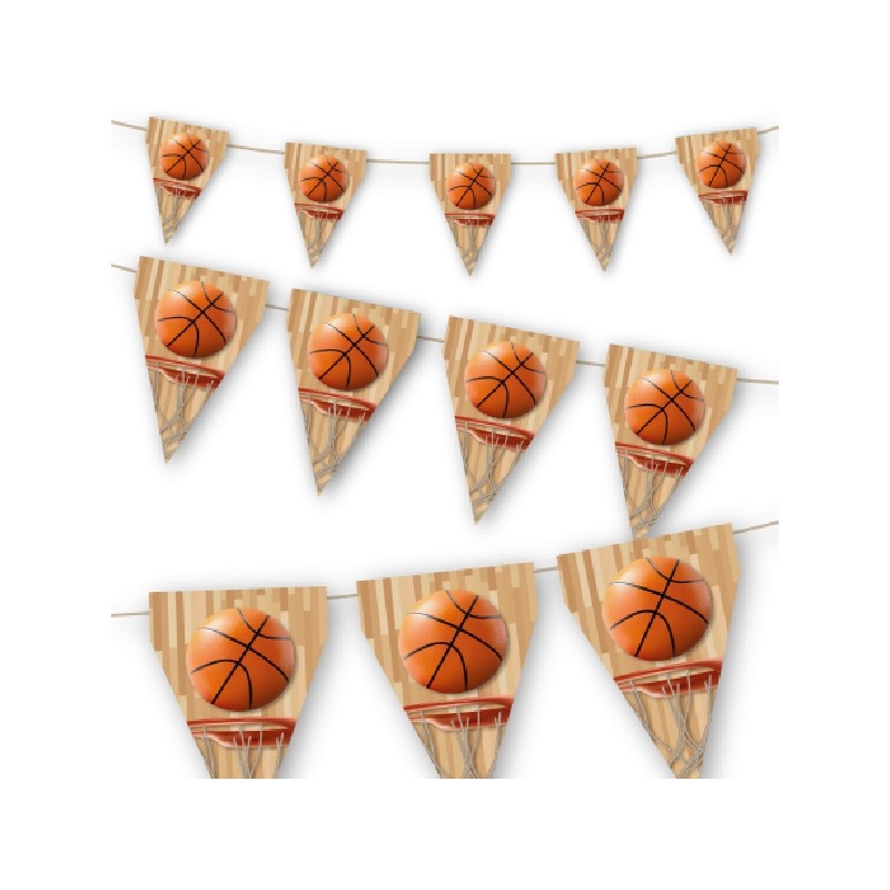 GUIRLANDE FANIONS BASKET-BALL GUIRLANDE FANIONS BASKET-BALL