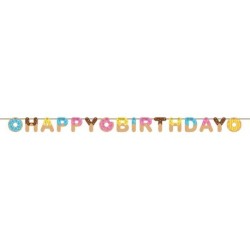 GUIRLANDE LETTRE HAPPY BIRTHDAY DONUTS 2.60 M