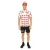 DEGUISEMENT COSTUME SACIFLEX BLANC A POIS ROUGE VERT TAILLE L-XL