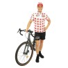 DEGUISEMENT COSTUME SACIFLEX BLANC A POIS ROUGE VERT TAILLE L-XL