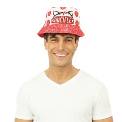 BOB APERO SAUCIFLEX BLANC A POIS ROUGE
