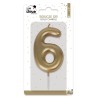 BOUGIE OR CHIFFRE 6