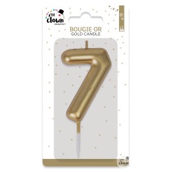 BOUGIE OR CHIFFRE 7