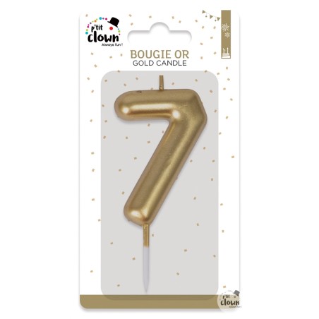 BOUGIE OR CHIFFRE 7