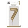 BOUGIE OR CHIFFRE 7