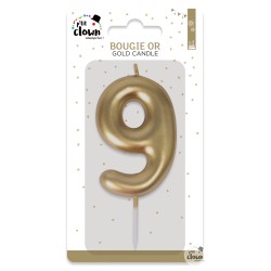 BOUGIE OR CHIFFRE 9