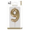 BOUGIE OR CHIFFRE 9