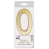 BOUGIE GEANTE OR CHIFFRE 0