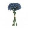 BOUQUET 6 DAHLIAS 26 CM BLEU DENIM