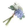 BOUQUET HORTENSIA DIA 30CM X 40CM FLEURS BLEUES ET BLANCHES