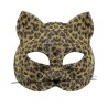 LOUP OU DEMI MASQUE LEOPARD A STRASS