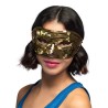 LOUP OU DEMI-MASQUE FACETTE DISCO OR