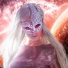 LOUP OU DEMI-MASQUE VENITIEN ARGENT ASSYMETRIQUE