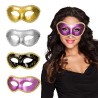 DEMI MASQUE OU  LOUP GARIELLA OR ARGENT NOIR OU ROSE