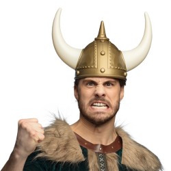 CHAPEAU VIKING ERIK EN PLASTIQUE LONGUES CORNES