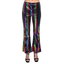 PANTALON  STRECH PATTE D'EPH MULTICOLORE RAINBOW TAILLE L-XL