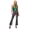 PANTALON  STRECH PATTE D'EPH MULTICOLORE RAINBOW TAILLE L-XL