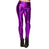 LEGGING STRECH VIOLET METALLIQUE TAILLE L-XL