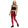 LEGGING STRECH ROUGE METALLIQUE TAILLE L-XL