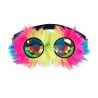 LUNETTES D'AVIATEUR AVEC FOURRURE MULTICOULEURS PARTY RAVE