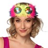 LUNETTES D'AVIATEUR AVEC FOURRURE MULTICOULEURS PARTY RAVE
