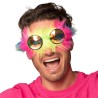 LUNETTES D'AVIATEUR AVEC FOURRURE MULTICOULEURS PARTY RAVE