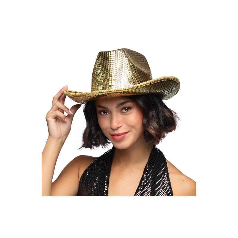 CHAPEAU WESTERN GROOVY OR DISCO SEQUIN CHAPEAU WESTERN GROOVY OR DISCO SEQUIN