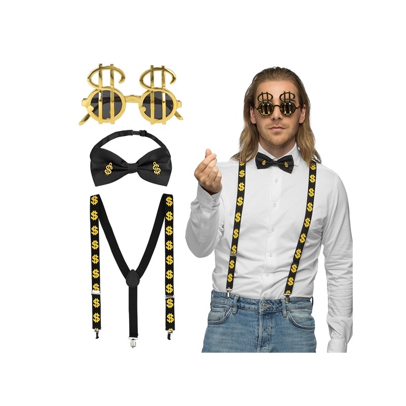 SET ACCESSOIRES DOLLAR LUNETTES NOEUD PAPILLON BRETELLES SET ACCESSOIRES DOLLAR LUNETTES NOEUD PAPILLON BRETELLES