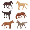 SET DE 6 CHEVAUX 6 X 6 CM 
