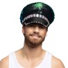 CASQUETTE SEQUIN NOIR AQUA SANDY CANDY